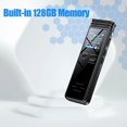 thumbnail image 1 of 128G Voice-Activated Digital Recorder - Portable Mini with USB, MP3, Professional 1536kbps Audio for Lectures & Meetings, Password Protection, Noise Reduction Chip, 128GB/64GB/32GB/16GB Options, 1 of 10