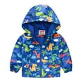 thumbnail image 1 of Manteau Coupe-Vent à Capuche à Fermeture Éclair Imprimé d'Automne pour Tout-Petits Enfants Bébés Filles Garçons, 1 of 8