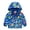 Blue, variant on Hicidod Toddler Rain Jackets Hooded Long Sleeve Zipper Rain Coats Lightweight Thin Cute Cartoon Printed Windbreaker Coat