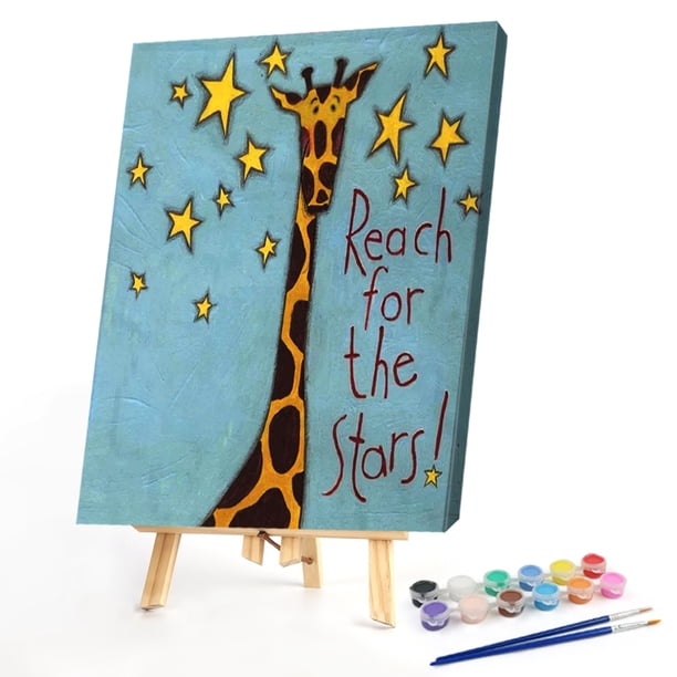 Cuadros Decorativos Palabras y animales 40x50cm pintura al óleo por números cuadro pintura DIY