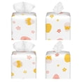 thumbnail image 2 of Fotbe Funny Chicken Pattern Tissue Box Cover,PVC Leather Square Holder,Tissue Box Holder with Magnetic Bottom,Facial Paper Organizer Dispenser-5.2"X5.2"X5.2", 2 of 7