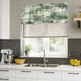 thumbnail image 4 of 2 Pack Valances for Window, Sage Green Ombre Short Curtains for Kitchen Bedroom Living Room, Gradient Abstract Art Vintage Rod Pocket Small Window Treatment Valance Drapes 54 x 18 Inch, 4 of 8