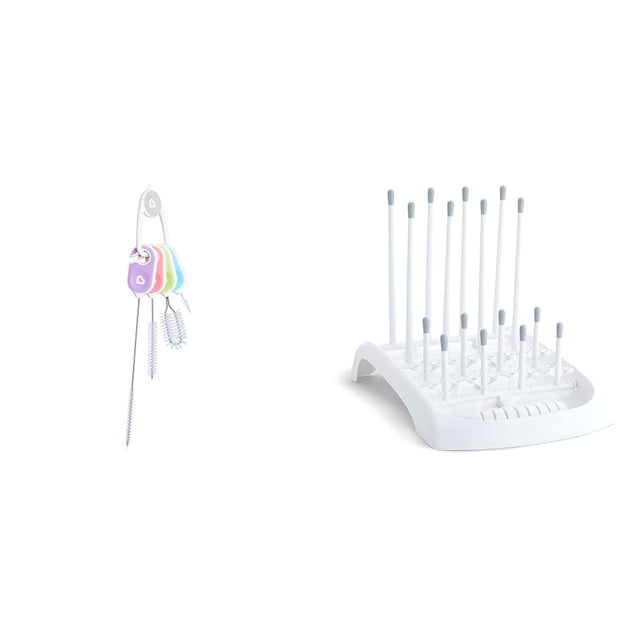 Set de cepillos para biberones y estante plegable para secar biberones Munchkin