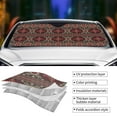 thumbnail image 5 of ZNDUO Retro Fashion Ethnic Folk Pattern Car SUV Windshield, Medium Size UV Rays and Heat Sun Visor Protector Foldable Sun Shade Car Windshield, 5 of 8