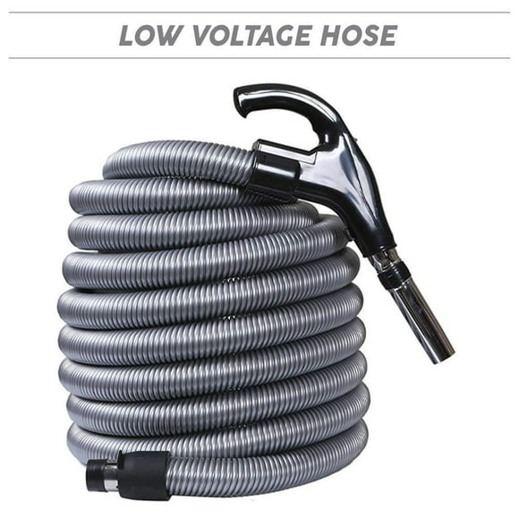 OVO Central Vacuum Universal 35' Low-voltage hose, On-OFF switch at the handle, Crushproof.