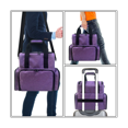 thumbnail image 5 of Portable Nail Polish Storage Bag Handbag with Shoulder Strap, Purple, 5 of 7