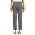 thumbnail image 5 of Time and Tru Women's Cropped Pintuck Pull On Knit Pants, 5 of 5