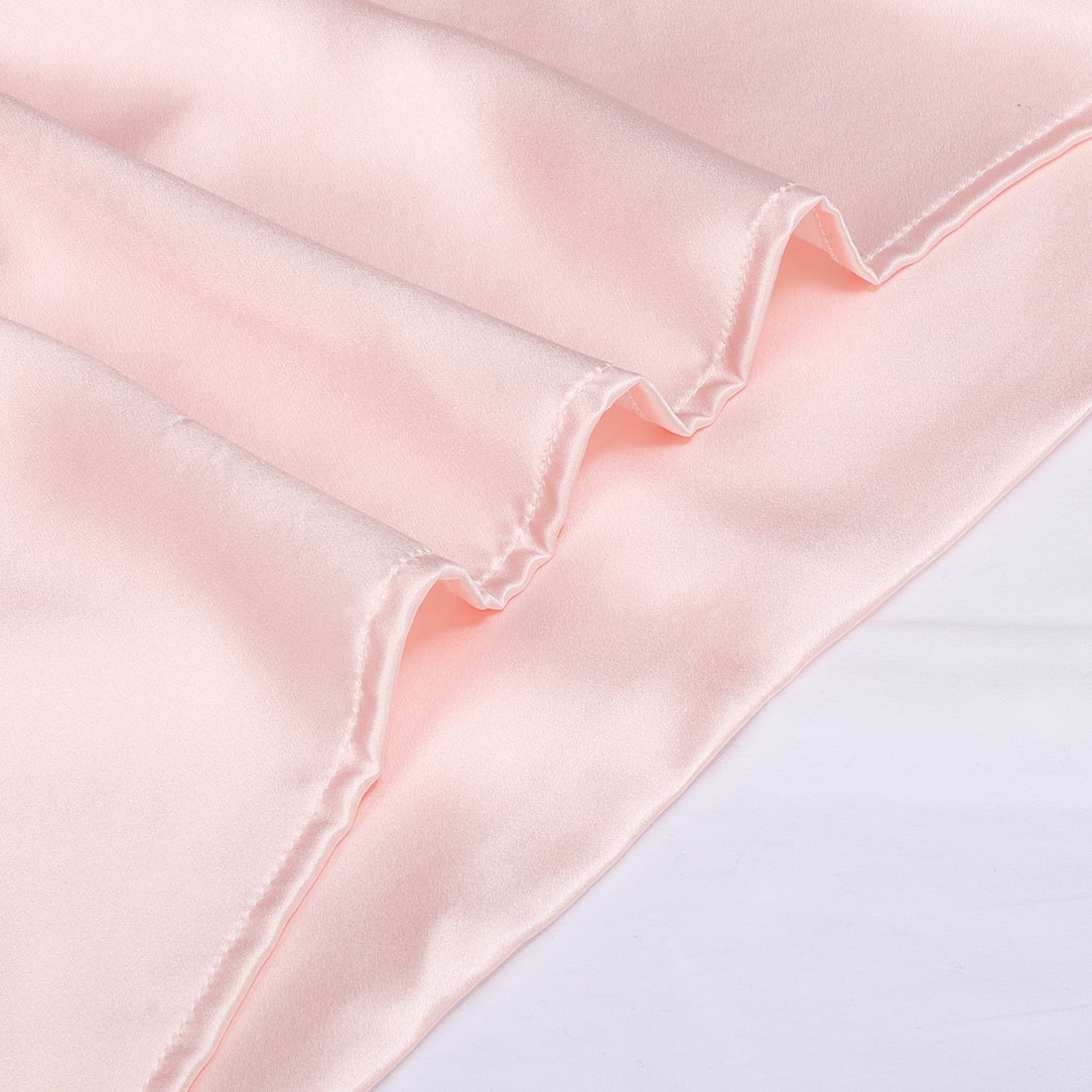 Unique Bargains 3 Piece 25 Momme Smooth Silk Pillow Cases, Standard, Pink