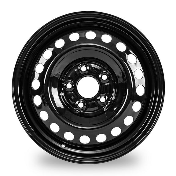 YeulionCraft 16 x 6.5 Inch Wheels for Honda Civic 2006-2012, 16" Black Steel Replacement Wheels Rims