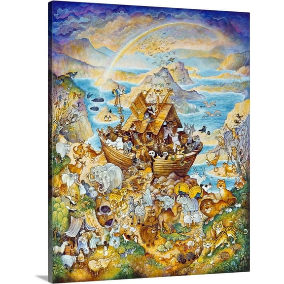 Great BIG Canvas | "Rainbow Ark" Canvas Wall Art - 24x30