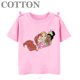 thumbnail image 3 of Camiseta de algodón de varios estilos con estampado de dibujos animados para niños de Disney, de manga corta, con estampado de princesas animadas de verano, 3 of 5