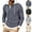 Navy, variant on Admvng Mens Hooded Shirt Drawstring Hood Long Sleeve Casual Hoodie