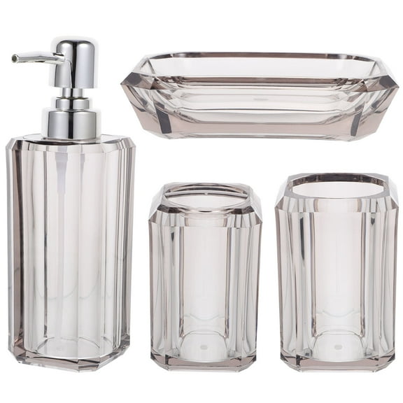 1 Set Bathroom Accessories Set Toothbrush Holder Soap Dispenser Toothbrush Cup Soap Dish