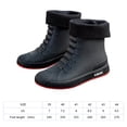 thumbnail image 3 of Mujer Hombre Botas De Pesca Antideslizantes Y Cómodos Botas De Lluvia Con Forro De Piel Botas A Media Pantorrilla Ndcxsfigh Tenis De Mujer Tenis De Hombre, 3 of 6