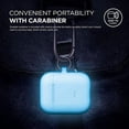 thumbnail image 4 of elago Silicone Case with Keychain Designed for Apple AirPods Case, LED Visible [Nightglow Blue], 4 of 5