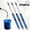 3PC Blue, variant on 3 Pack USB Rechargeable Plasma Lighter Flameless Windproof Electric Lighter Metal Housing Reusable Polymer Lithium Ion Lighter for Kitchen Indoor & Outdoor Emergency Use,3PC Sliver