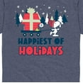 thumbnail image 3 of Peanuts - Happiest Of Holidays - Men's Short Sleeve Graphic T-Shirt, 3 of 6