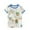 B-Blue, variant on Zwiiyzr 6M-6Y Unisex Baby and Toddler Matching Pajamas Boys' Girls' Casual Round Neck Short Sleeve Tops Botton Printed Short Pants Pajamas Sleepwear Sets White