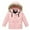 Pink, variant on SonxaHe Toddler Girls Winter Coats Fur Trim Hooded Thick Puffer Coat Children Warm Comfy Windproof Outerwear Coats Black,Sized 3-4