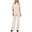 Beige women's 2 piece shorts set a1, variant on Women's 2 Piece Lounge Set Casual Summer Cruise Outfits Loose Short Sleeve Crew Neck Tops Comfy Pants Matching Lounge Sets Tracksuits Loungewear Travel Airport Outfit Clothes, Brown 2XL