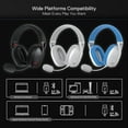 thumbnail image 3 of Redragon H848 Headset Bluetooth Wireless Gaming Lightweight 7.1 Surround Sound 40MM Drivers Detachable Microphone Multi Platform, 3 of 8