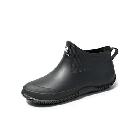 

SIMANLAN Women Or Men Wear Resistant Safty Work Shoes Outdoor Comfortable Slip On Bootie Women s Kitchen Fashion Low Top Rain Boots