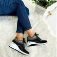thumbnail image 3 of Gvdentm Women Atheltic Sport Running Shoes Lightweight Casual Walking Sneakers Walking Sneakers for Women Mesh Comfy Shoes Z02-Black,8, 3 of 8
