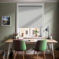 thumbnail image 3 of MiLin No Tools No Drill Cordless Roller Shades Roller Windows Shades Thermal Insulated Reduce Noise Privacy Window Roller Blinds for Home and Office (Blackout, Grey, 37 1/2"W X 48"H), 3 of 6