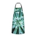 thumbnail image 2 of Pofeuu Teal Cactus Print Waterproof Apron with Pockets Adjustable Cooking Aprons Kitchen Bib for Baking Household Cleaning, 2 of 8