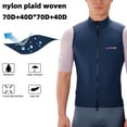 thumbnail image 2 of AOLIGEI Cycling Vest Windproof Cycling Wind Gilet Waterproof 2 Way Zippers Cycling Windbreaker Back Zipper Pockets Men Women, 2 of 6