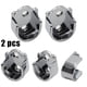 thumbnail image 4 of KDJ Zinc Alloy Shower Curtain Rod Brackets Set of 2 - Wardrobe Closet Rod Supports Holder for Bathroom, Kitchen, Closet - Easy Install, Durable (22mm), 4 of 6