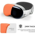 thumbnail image 3 of Apple Vision Pro Étui de Protection, Protecteur en Silicone Souple Résistant aux Impacts avec Empreintes Digitales Anti-Empreintes et Antidérapant, Compatible avec Étui VR Apple - Classique, Orange, 3 of 5