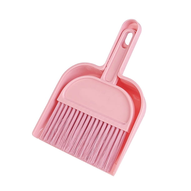 Juego de escoba recogedor Matsuzay Mini cepillo de cerdas suaves Rosa HA003380-01