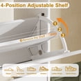 thumbnail image 3 of Skyhill Shoe Cabinet with 3 Flip Drawers,Modern Shoe Organizer for Entryway,White, 3 of 10