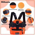 thumbnail image 4 of UBIUOPet - Correa para mochila, mochila para senderismo, mochila para cachorros, mochila ajustable, mini chaleco para mascotas, para viajes al aire libre, acampada, mochila naranja, 4 of 5