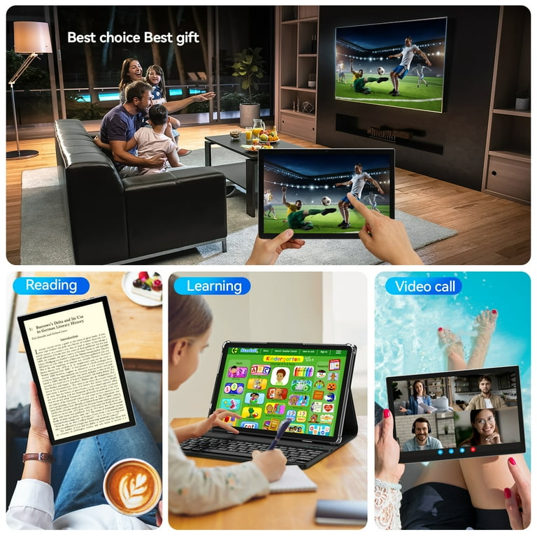 DOMATON 10.1 inch Android 14 Tablet, 8GB RAM, 64GB ROM, Wifi
