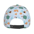 thumbnail image 4 of Picia Turtles And Goldfish pattern Trucker Low Profile Hat Men Women Baseball Cap Dad Hat Adjustable Unconstructed Plain Cap, 4 of 9