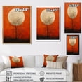 thumbnail image 4 of Designart "Moon'S Persimmon Presence II" Moon Canvas Art Print, 4 of 7