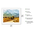 thumbnail image 2 of Colorado Mountains - From an Original Color Painting by Wade Koniakowsky - Fine Art Rolled Canvas Print 16in x 20in, 2 of 4