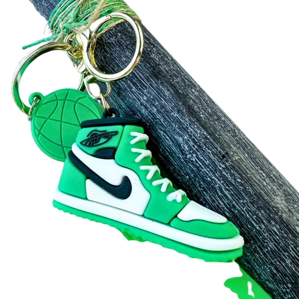 green nike keychain