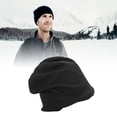 thumbnail image 2 of Yajisi EMF Protection Beanie Hat, Silver Fiber Radiation Shielding Slouch Beanie for Men & Women, Black, 2 of 7