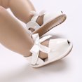 thumbnail image 6 of Otqutp Toddler Summer Footwear Summer Children Shoes Girls Sandals Flat Bottom Non Slip Lightweight Fish Mouth Breathable Solid Color Bow Shoes, 6 of 9