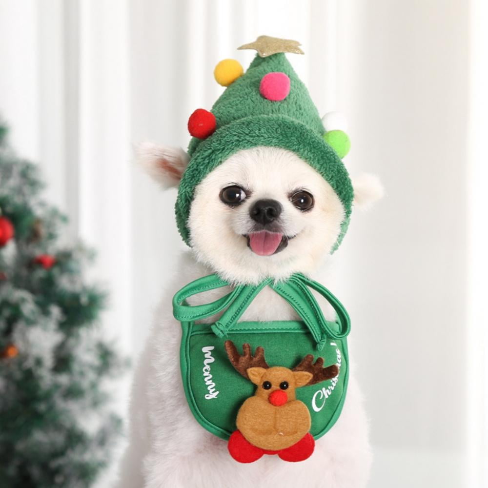 Christmas Tree Hat for Pet Dog Cat 