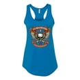 thumbnail image 2 of Wild Bobby, Lead Follow or Get The Hell Out Of The Way MC 1969 Motorcycle Pop Culture Ladies Racerback Tank Top, Turquoise, Small, 2 of 3