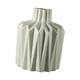thumbnail image 2 of Jarrón de cerámica geométrico, decoración de mesa, ligero, estilo bohemio, para entrada. Talla L Gris claro, 2 of 9