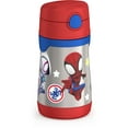 thumbnail image 2 of Thermos Baby 10 oz. Vacuum Insulated Stainless Steel Straw Bottle - Spidey and Friends, 2 of 6