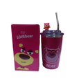 thumbnail image 1 of Vaso térmico para niñas con diseño de oso, 450 ml, acero inoxidable, 1 of 1