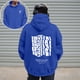 thumbnail image 1 of MHFRRA Sudaderas y Sudaderas para Hombre, Suéter Informal con Estampado, Sudadera con Capucha y Forro Cómodo para Uso Diario En Otoño E Invierno Azul, 1 of 5