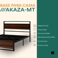 thumbnail image 2 of Mubson Base para Cama con Cabecera Akaza Matrimonial, 2 of 5