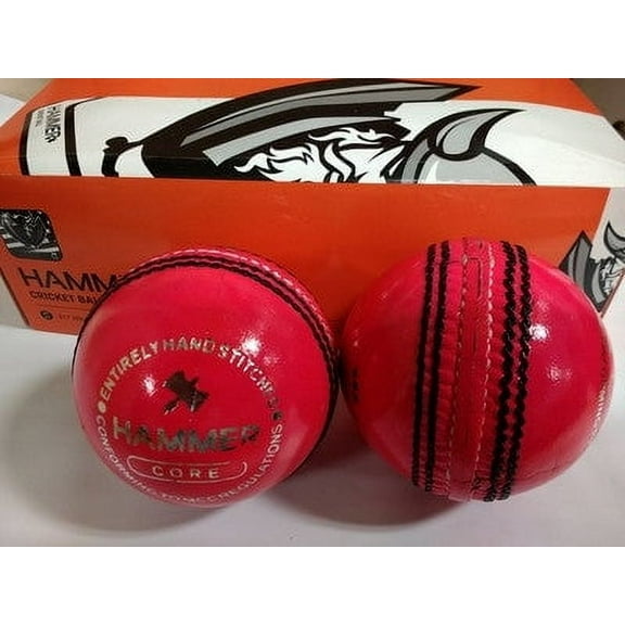 Hammer Pro Pink Cricket Ball - Junior Size 4 3/4 OZ (Pack of 1)